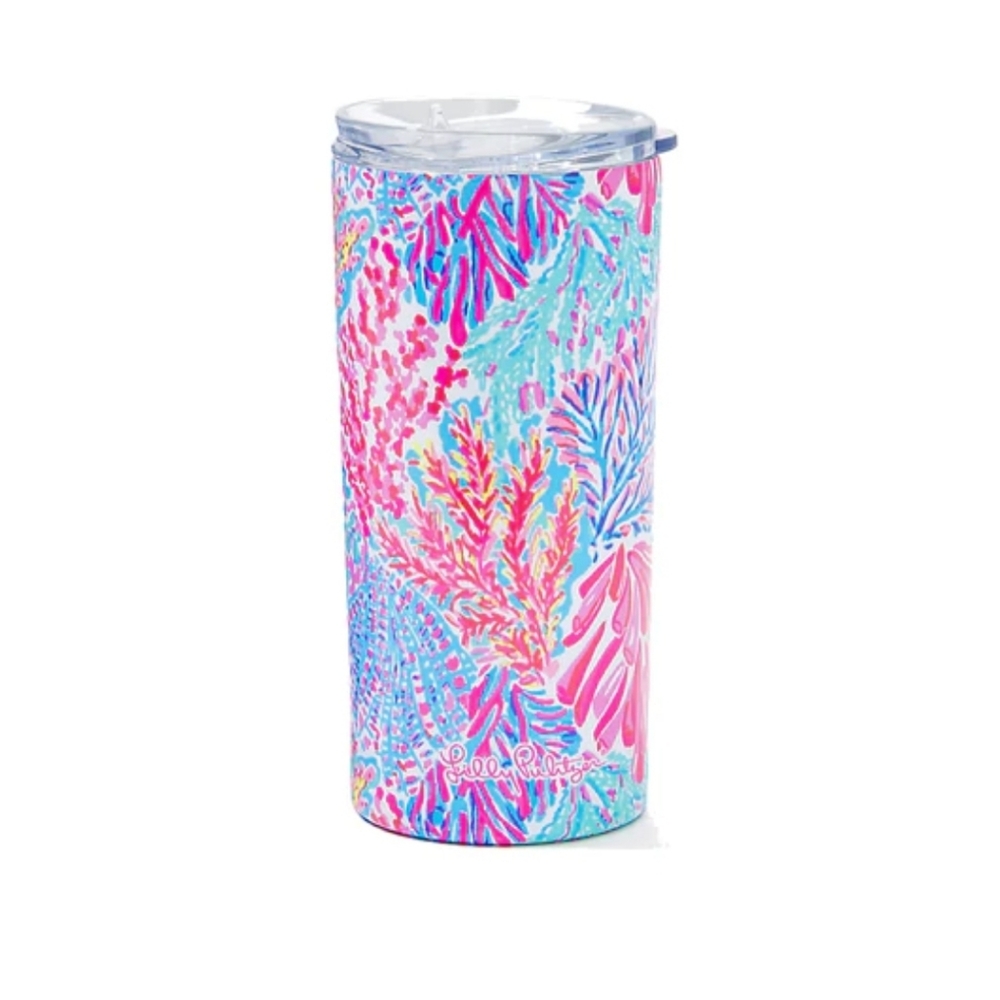 Lilly Pulitzer GWP Skinny Tumbler in Splashdance